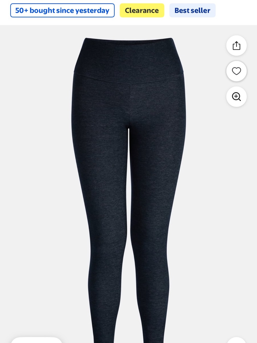 High-Waisted Dark Heather Leggings